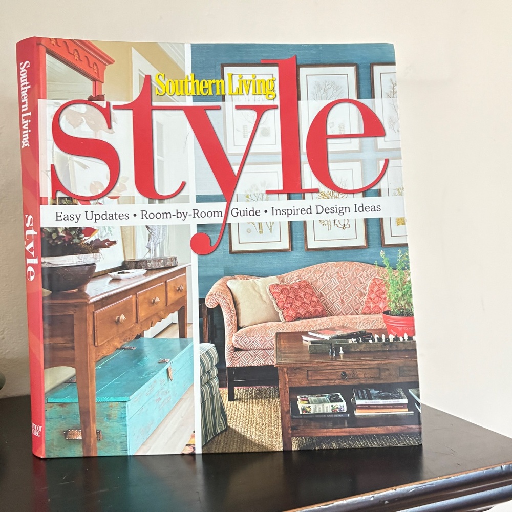Southern Living Style soft covered coffee table book; inspiration, decoration